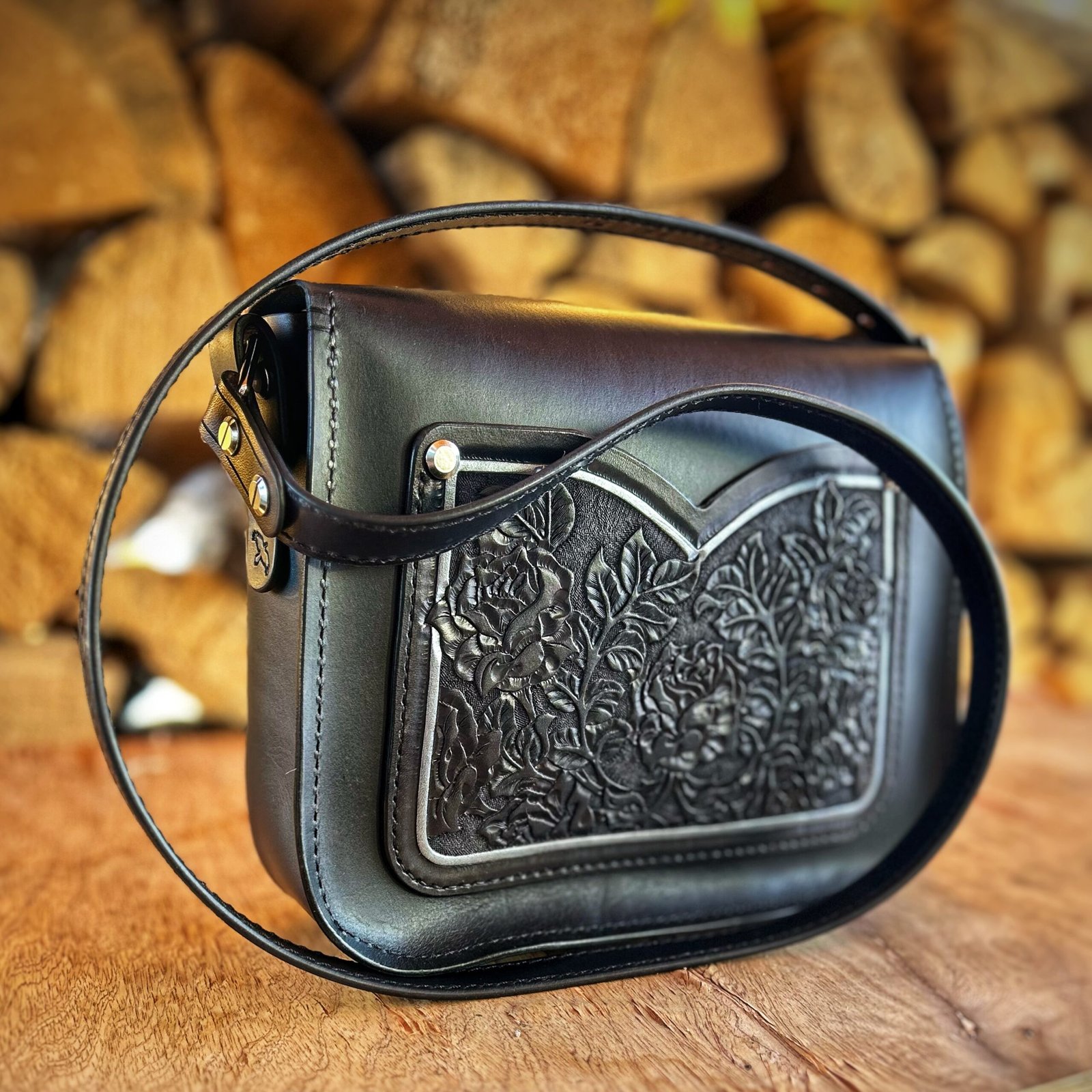 Cherry Creek Purse with Roses