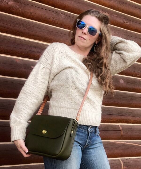 Alternative view of Cherry Creek Purse in Olive