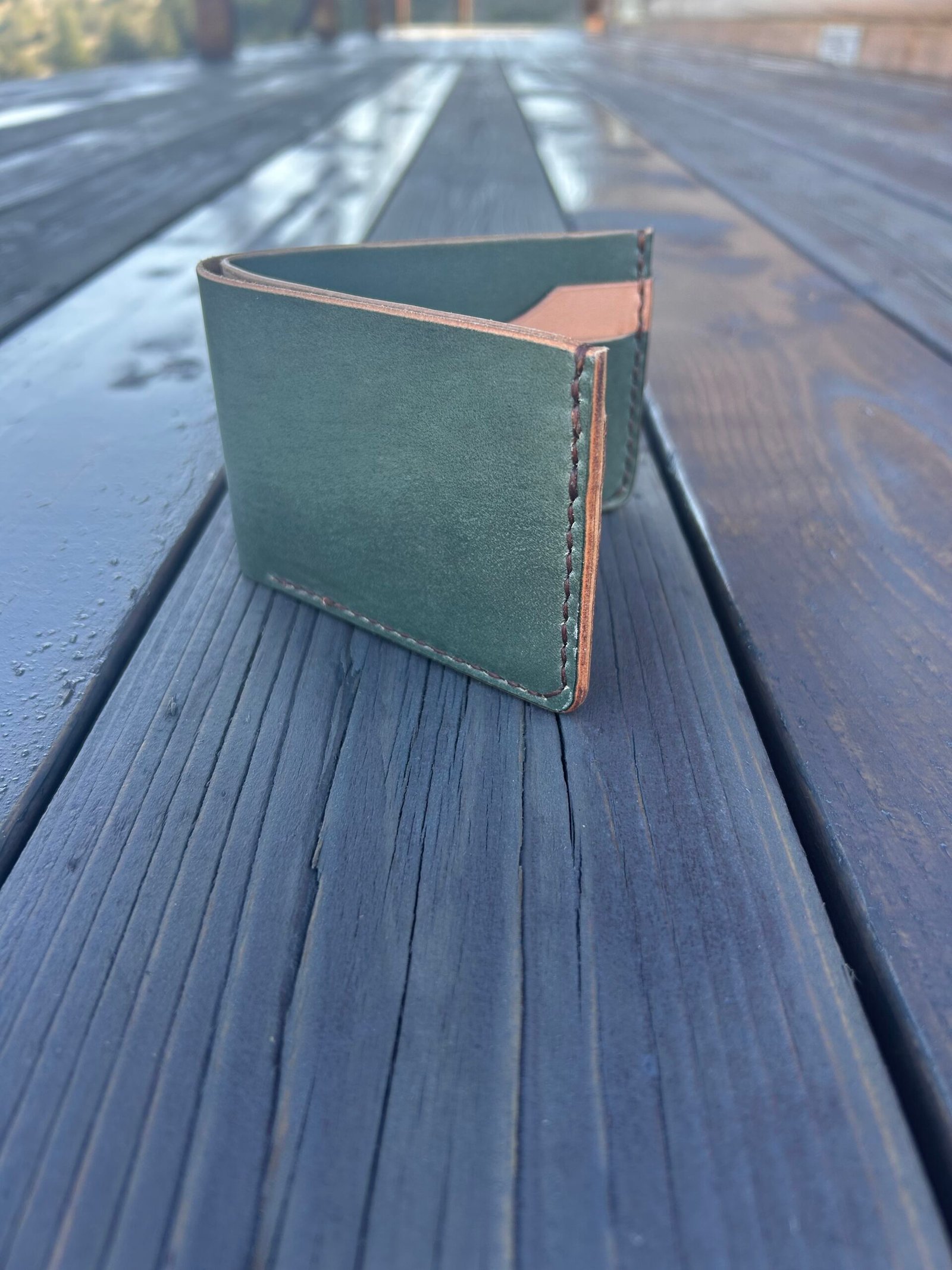 Bridger Wallet Jade and Natural - Image 3