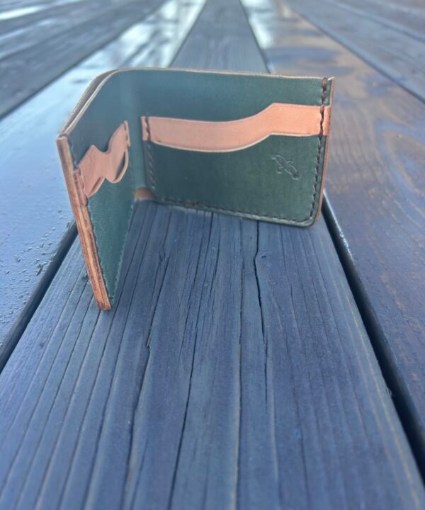 Alternative view of Bridger Wallet Jade and Natural