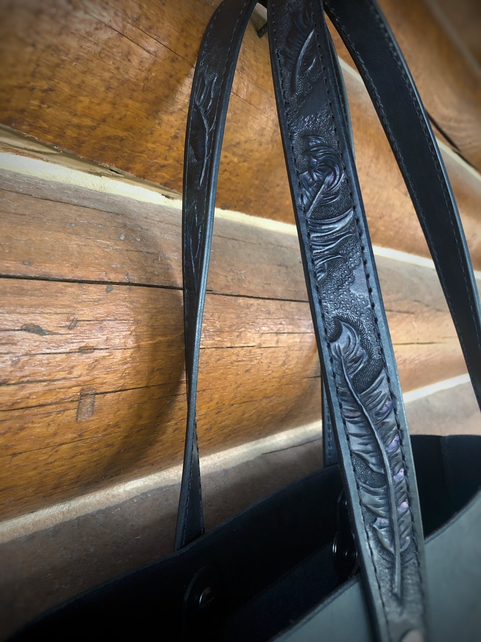 Madison Tote with Dark Feathers - Image 2