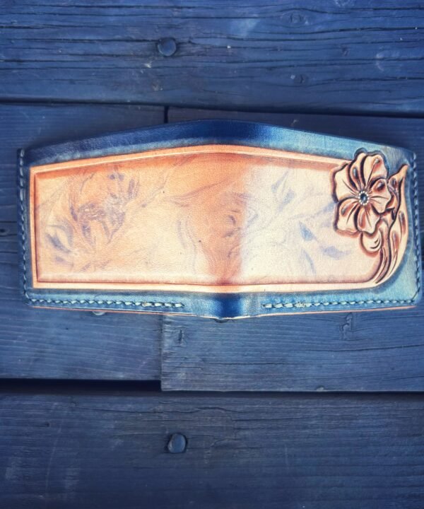 Alternative view of Bridger Wallet Blue Marbled