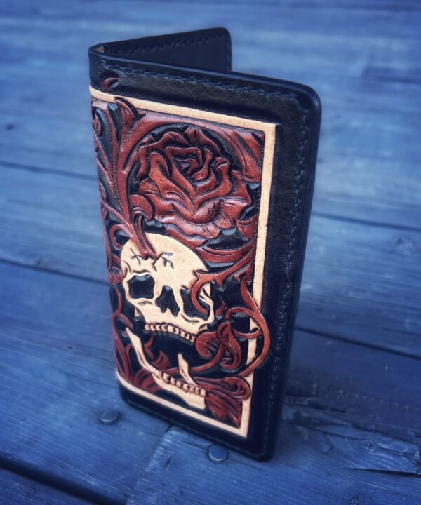 Alternative view of Boulder Wallet Skull and Roses