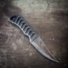 DE Erinyes with natural heat treat, burnt jute and black wrap