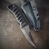 DE Erinyes with natural heat treat blade and burnt jute and black wrap with sheath