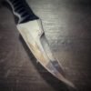 DE Erinyes with colorful heat treat blade and black wrap