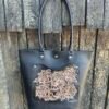 Sweetwater tote, black and tan with a skull and roses western floral design