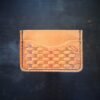 Granite wallet, basketweave with a rainbow accent