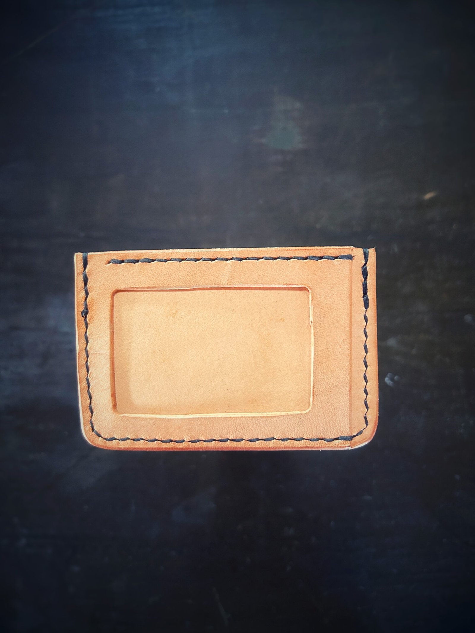 Granite wallet, back pocket, in natural tan
